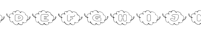 Cloud Doodles Regular Font LOWERCASE