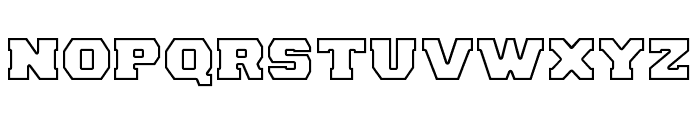 Clout Outline Font LOWERCASE