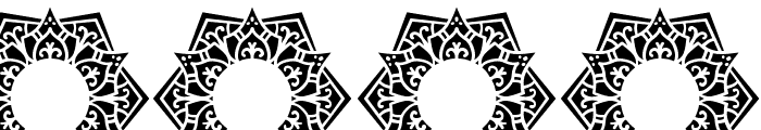 Clove Mandala Monogram Font OTHER CHARS