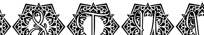 Clove Mandala Monogram Font LOWERCASE