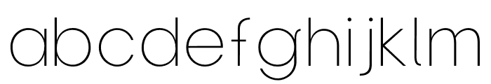 Clover Display ExtraLight Font LOWERCASE