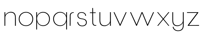 Clover Display ExtraLight Font LOWERCASE