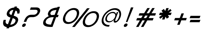 Clover Display Medium Italic Font OTHER CHARS