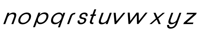 Clover Display Medium Italic Font LOWERCASE