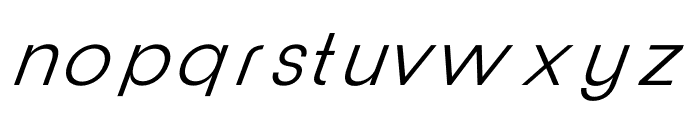 Clover Display Regular Italic Font LOWERCASE