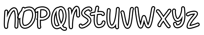 Club Style Outline Font LOWERCASE
