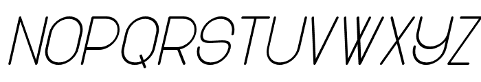 Cluster italic Regular Font UPPERCASE