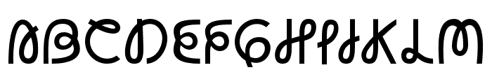 Cluvatura Regular Font UPPERCASE