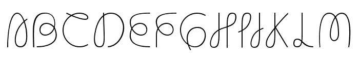 Cluvatura Thin Font UPPERCASE