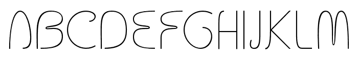 Cluvatura Thin Font LOWERCASE