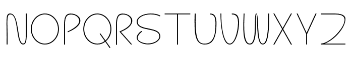 Cluvatura Thin Font LOWERCASE