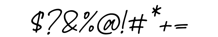 Coashela Notes Italic Font OTHER CHARS