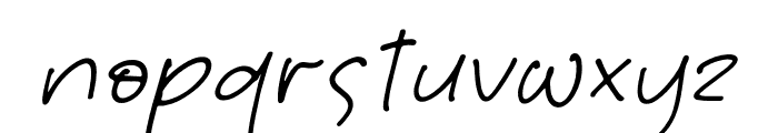 Coashela Notes Italic Font LOWERCASE
