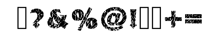 Cobra Regular Font OTHER CHARS