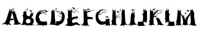 Cobwed Halloween Font LOWERCASE