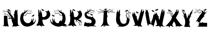 Cobwed Halloween Font LOWERCASE