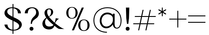 Coccina-Regular Font OTHER CHARS