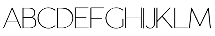 Coconode Thin Font LOWERCASE