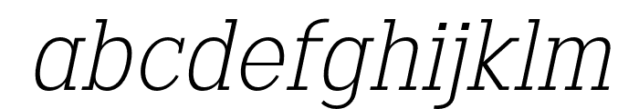 CodenameFX-ExtraLightItalic Font LOWERCASE