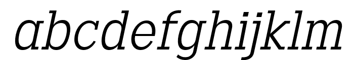 CodenameFX-LightItalic Font LOWERCASE