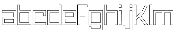 Codetype Outline Font LOWERCASE