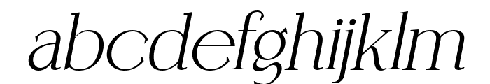 Coefficient Black Italic Font LOWERCASE