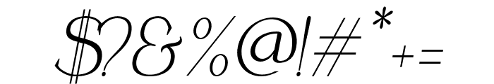 Coefficient-BlackItalic Font OTHER CHARS