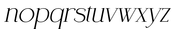 Coefficient ExtraBold Italic Font LOWERCASE