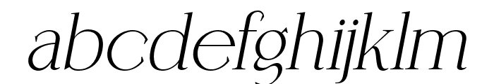 Coefficient-ExtraBoldItalic Font LOWERCASE