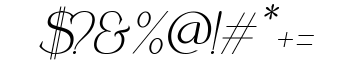 Coefficient Heavy Italic Font OTHER CHARS