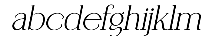 Coefficient Heavy Italic Font LOWERCASE