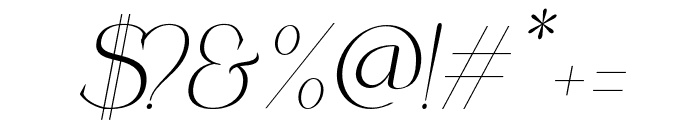 Coefficient-MediumItalic Font OTHER CHARS