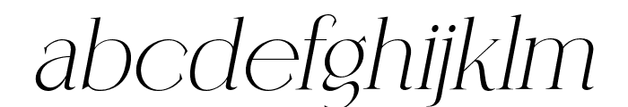 Coefficient-MediumItalic Font LOWERCASE