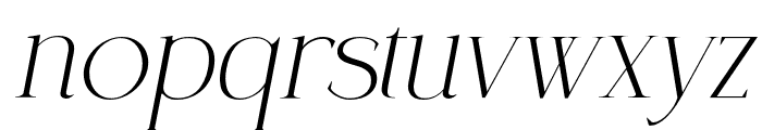 Coefficient-MediumItalic Font LOWERCASE