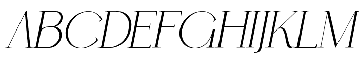 Coefficient-NewsItalic Font UPPERCASE