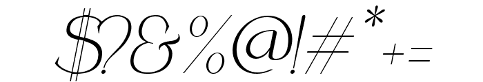 Coefficient SemiBold Italic Font OTHER CHARS