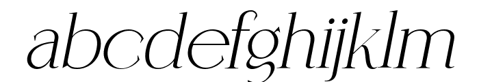 Coefficient SemiBold Italic Font LOWERCASE