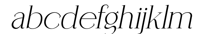 Coefficient-SemiBoldItalic Font LOWERCASE