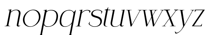 Coefficient-SemiBoldItalic Font LOWERCASE