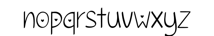 Coeur Regular Font LOWERCASE