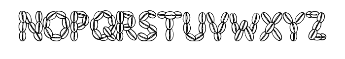 Coffee Beans By Squeeb  Regular Font LOWERCASE