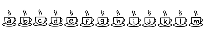 Coffee Mocca Regular Font LOWERCASE