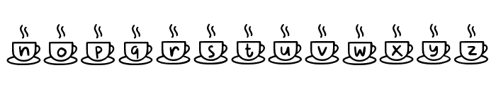 Coffee Mocca Regular Font LOWERCASE