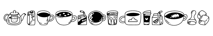 Cofffee shop Font UPPERCASE