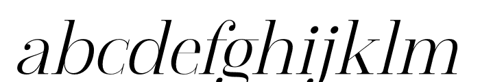 Coffica Vibes Italic Font LOWERCASE