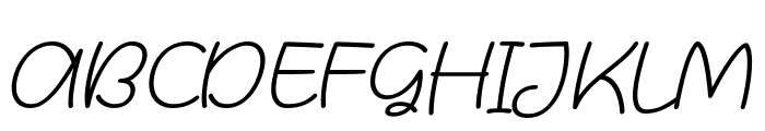 Coffyan Italic Font UPPERCASE