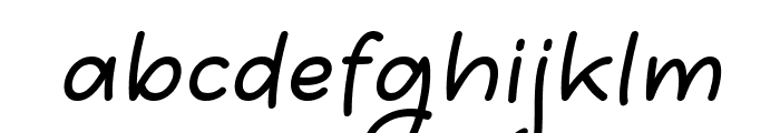 Coffyan Italic Font LOWERCASE