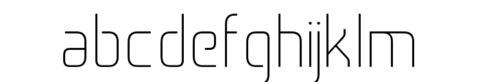 CoganCurved-Thin Font LOWERCASE