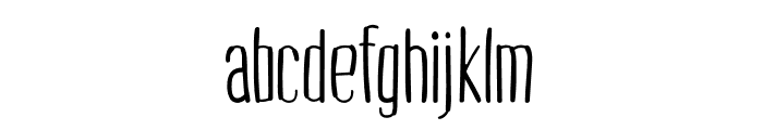 Cogswell Condensed Light Font LOWERCASE