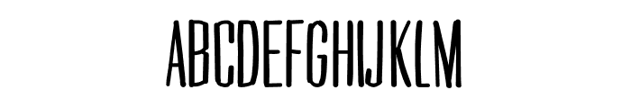 Cogswell Condensed Font UPPERCASE